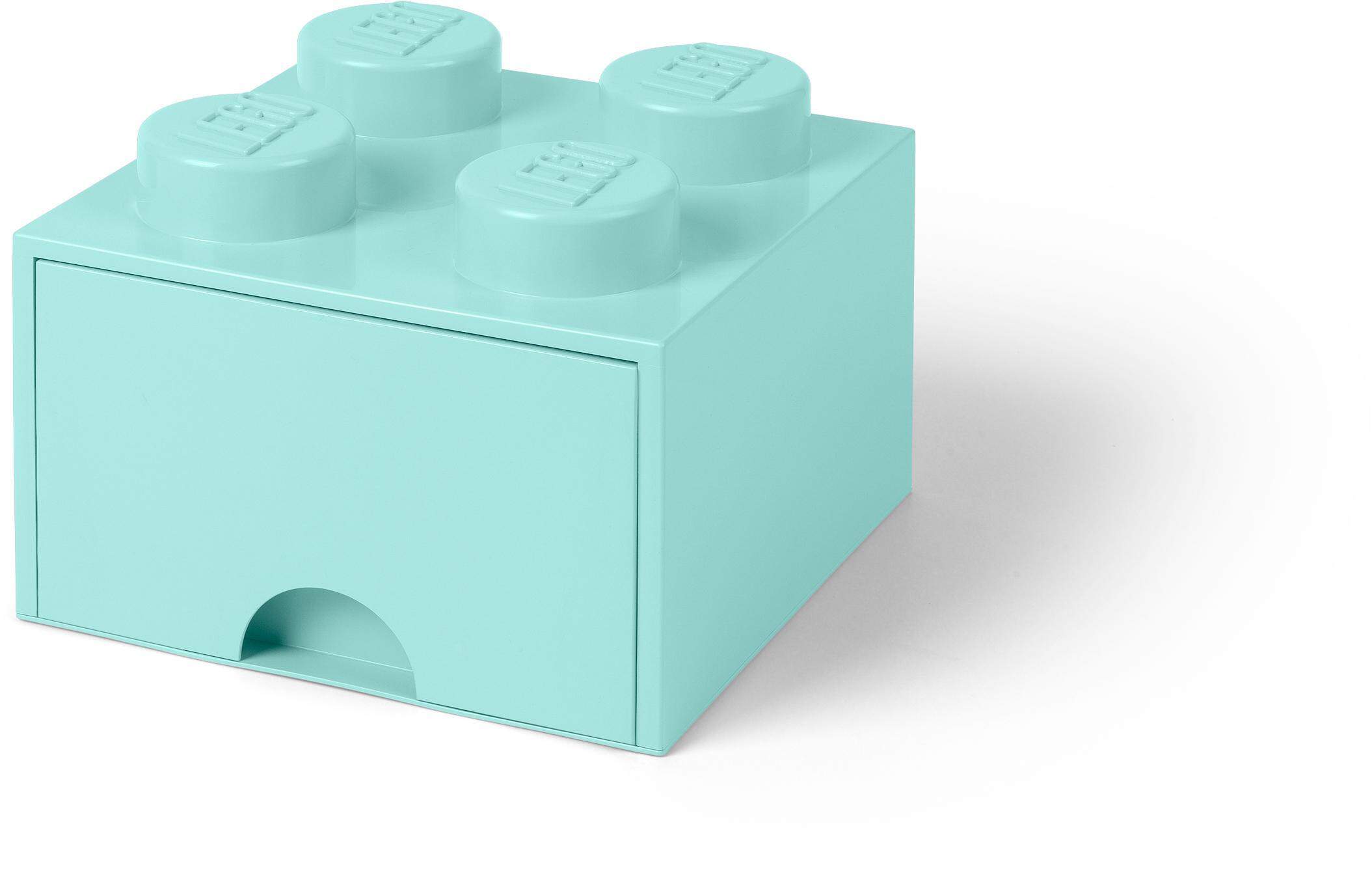 ROOM COPENHAGEN A S LEGO Brick Drawer 4 studs Aqua Letzshop