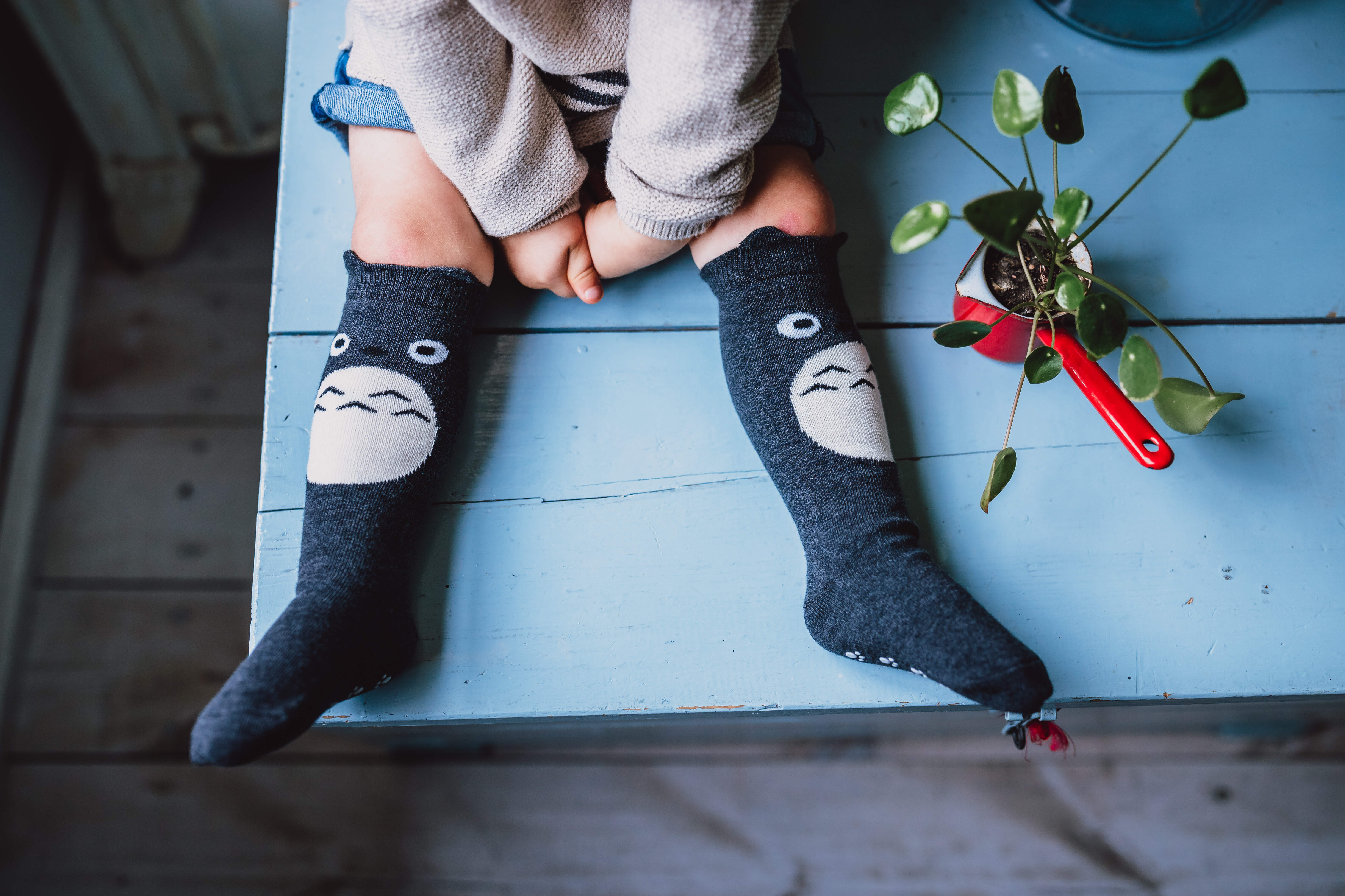 Mama s feet Chaussettes hautes gris fonc Letzshop