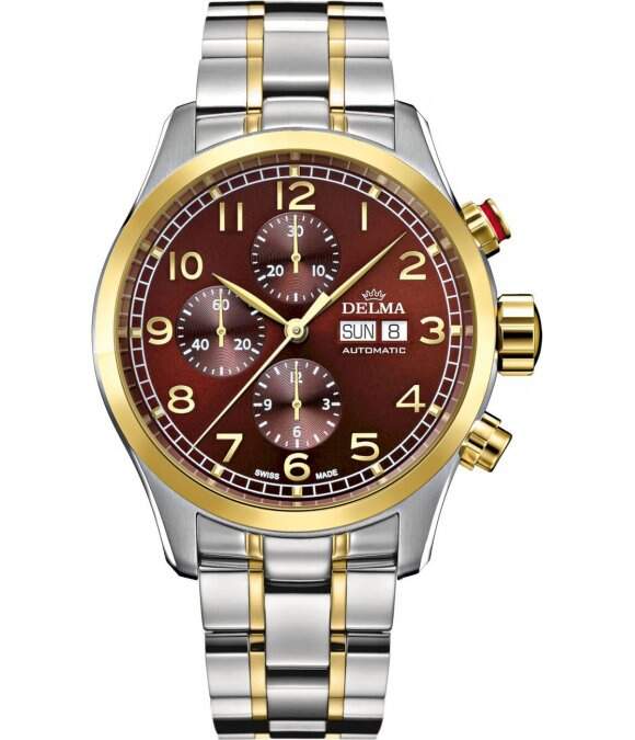 Delma chronograph watch outlet