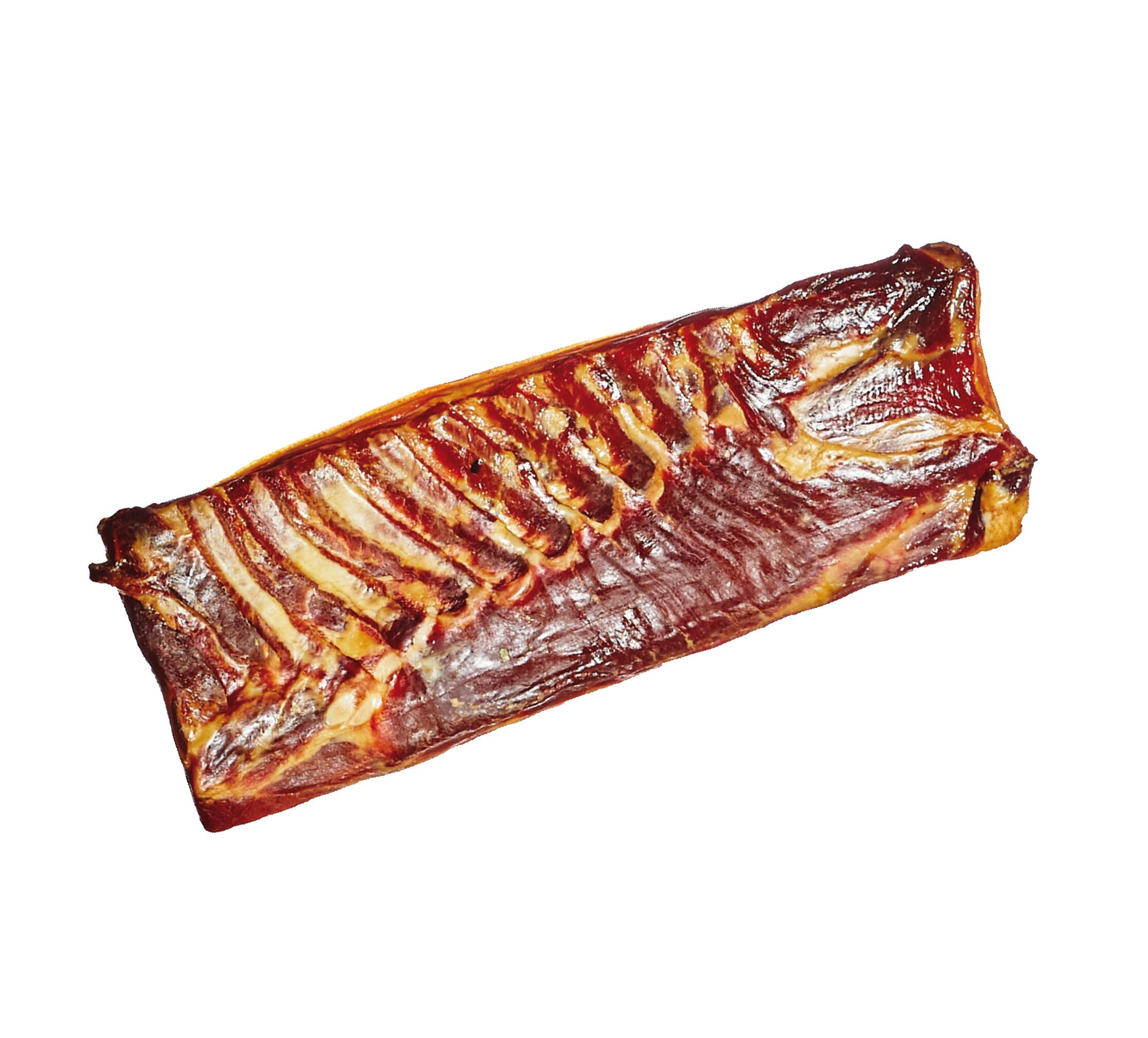 Meat products, dry salted lean bacon, whole +/- 2.5 Kg. 
