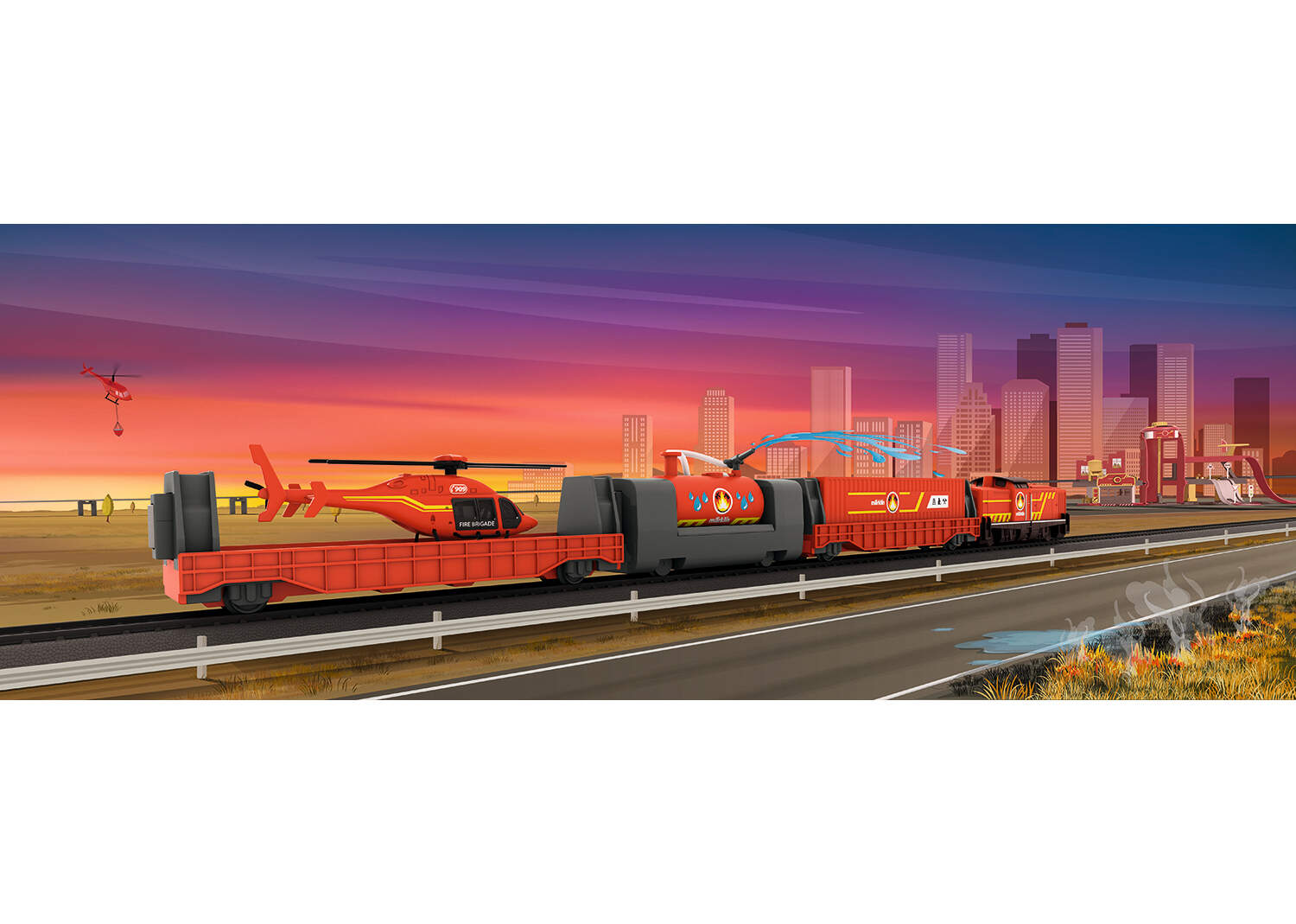 Märklin 72222 – Station De Chantier H0 My World, Jaune, Pour Train Miniature