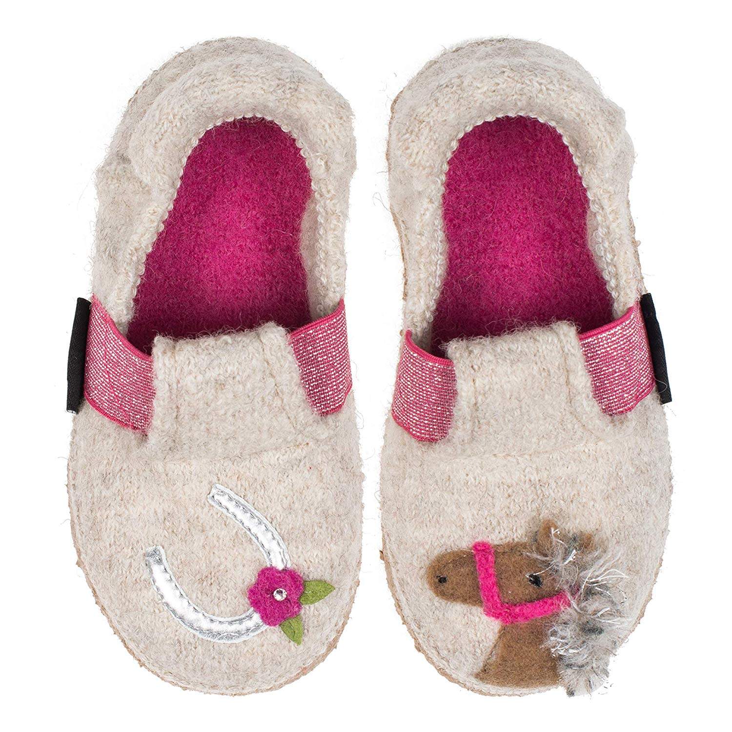 Children's horse slippers hotsell