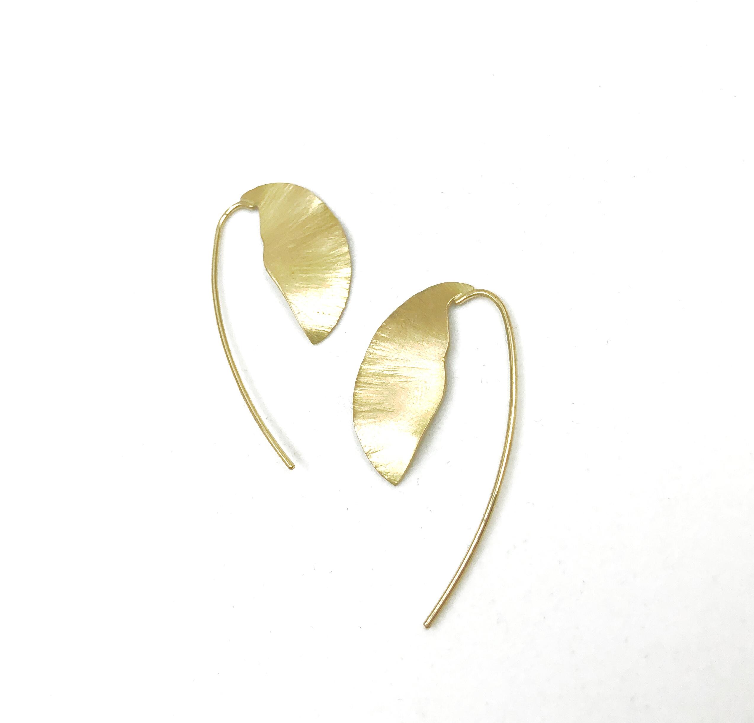 Earrings in 18 carat 750 fairtrade yellow gold