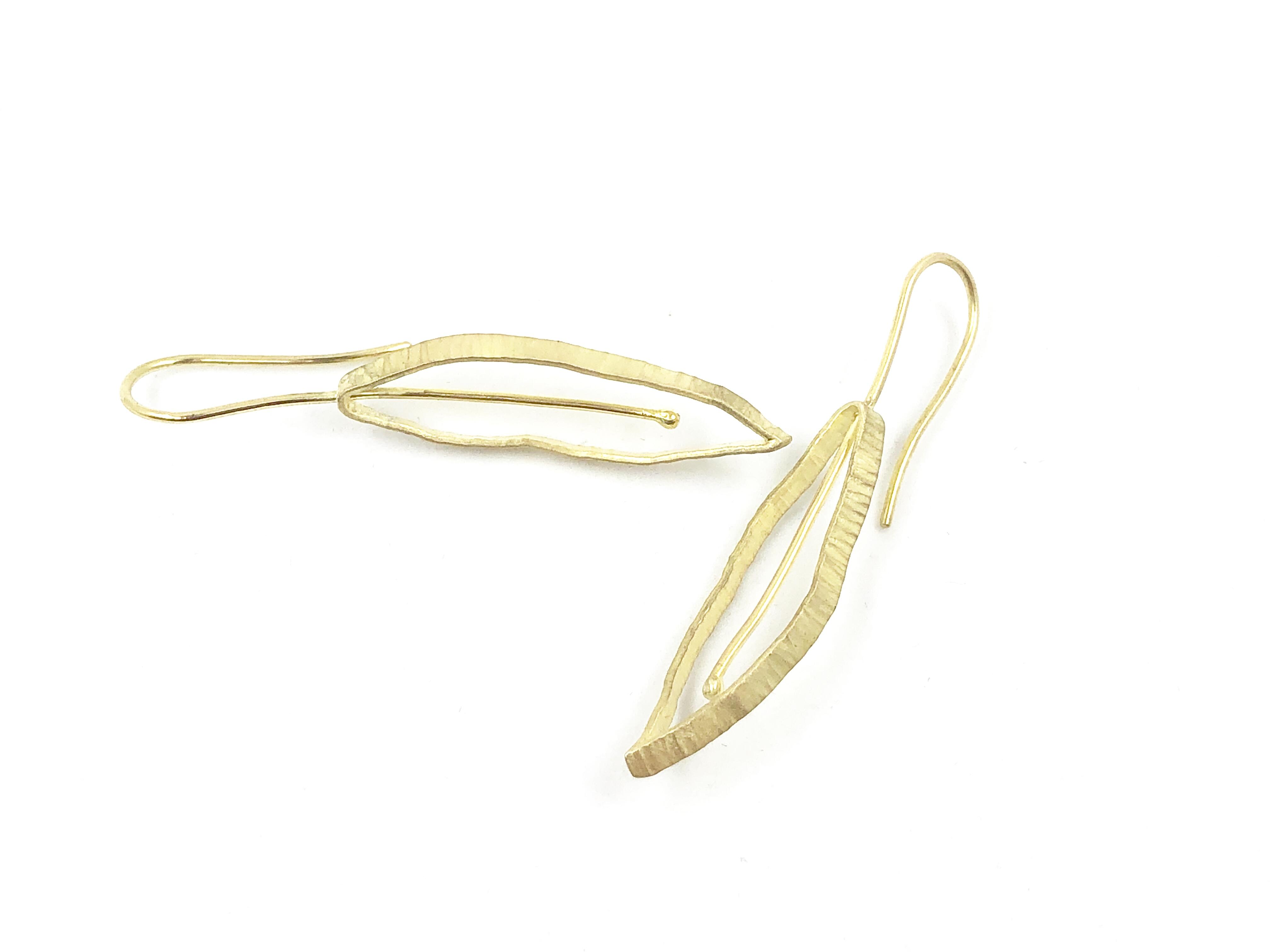 Earrings in 18 carat 750 fairtrade yellow gold/Nancy Fis Jewellery