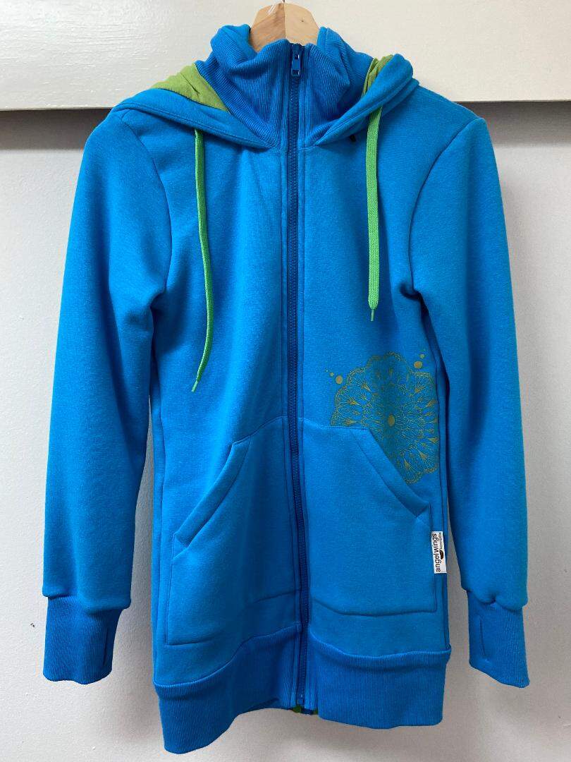 Blue zip up discount jacket