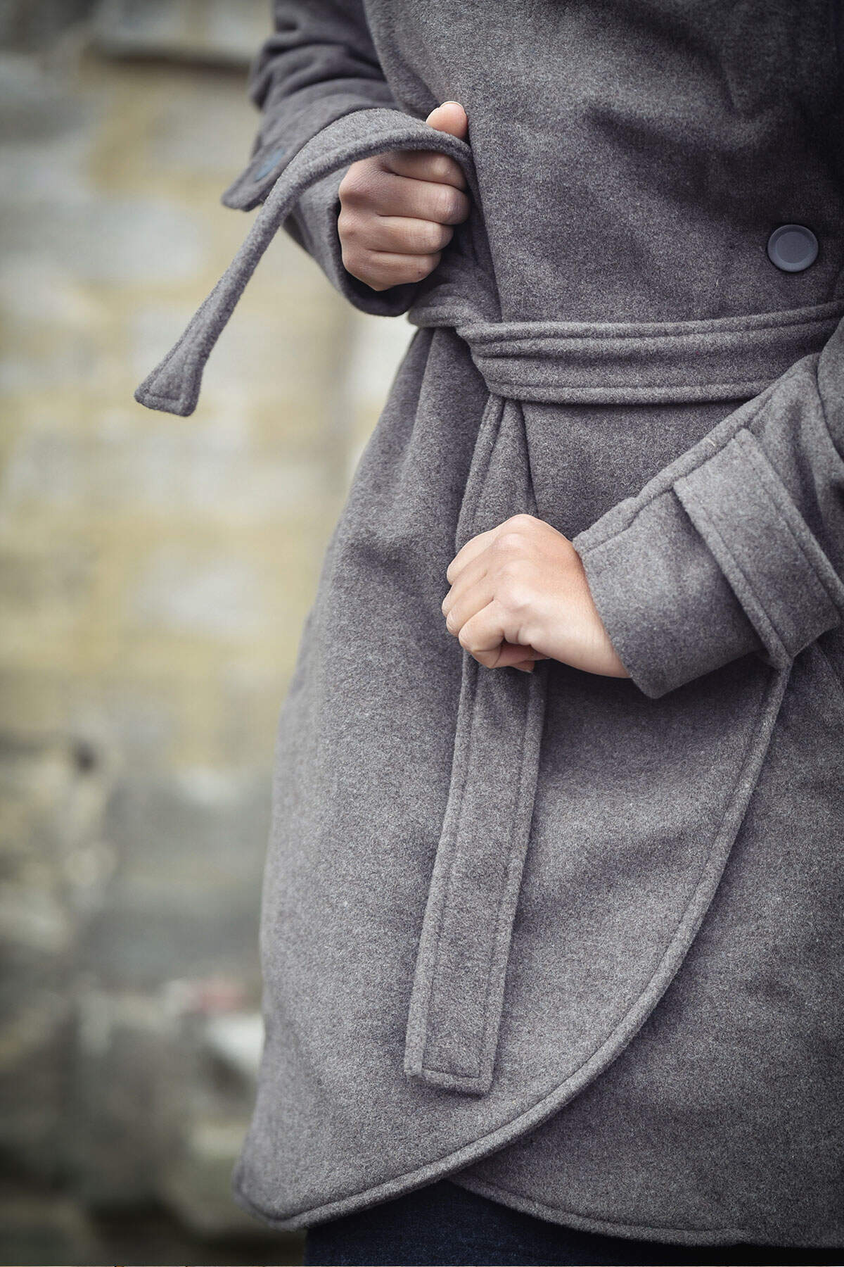 Angel wings wool coat outlet
