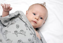 Couvertures d'emmaillotage et couvertures pour bébés Couvertures Accessoires de poussette pour bébés Moobles & Toobles