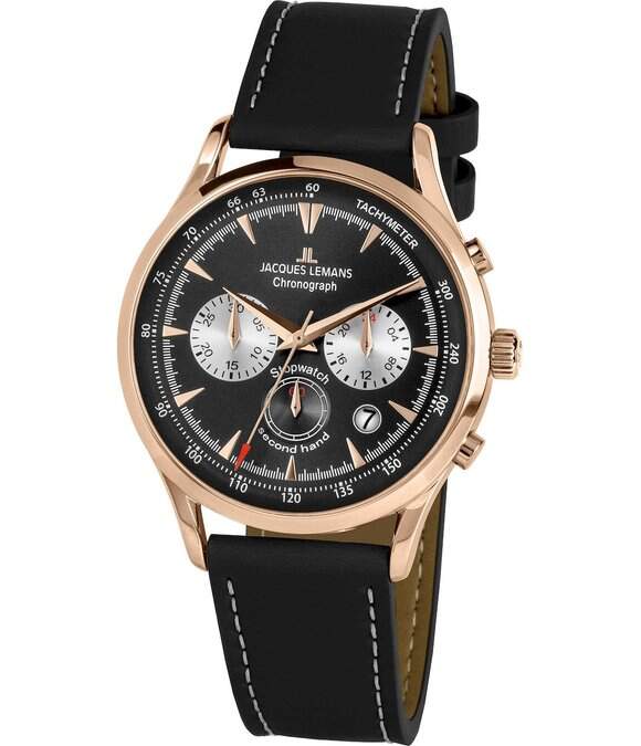 Jacques lemans chronograph store watch