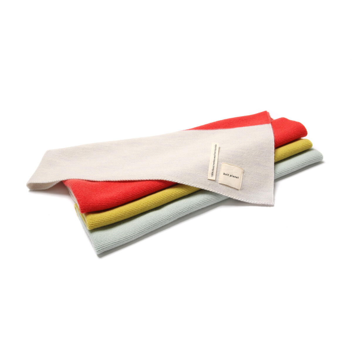 Merino wool baby blanket - Striped | 90 x 75 cm
