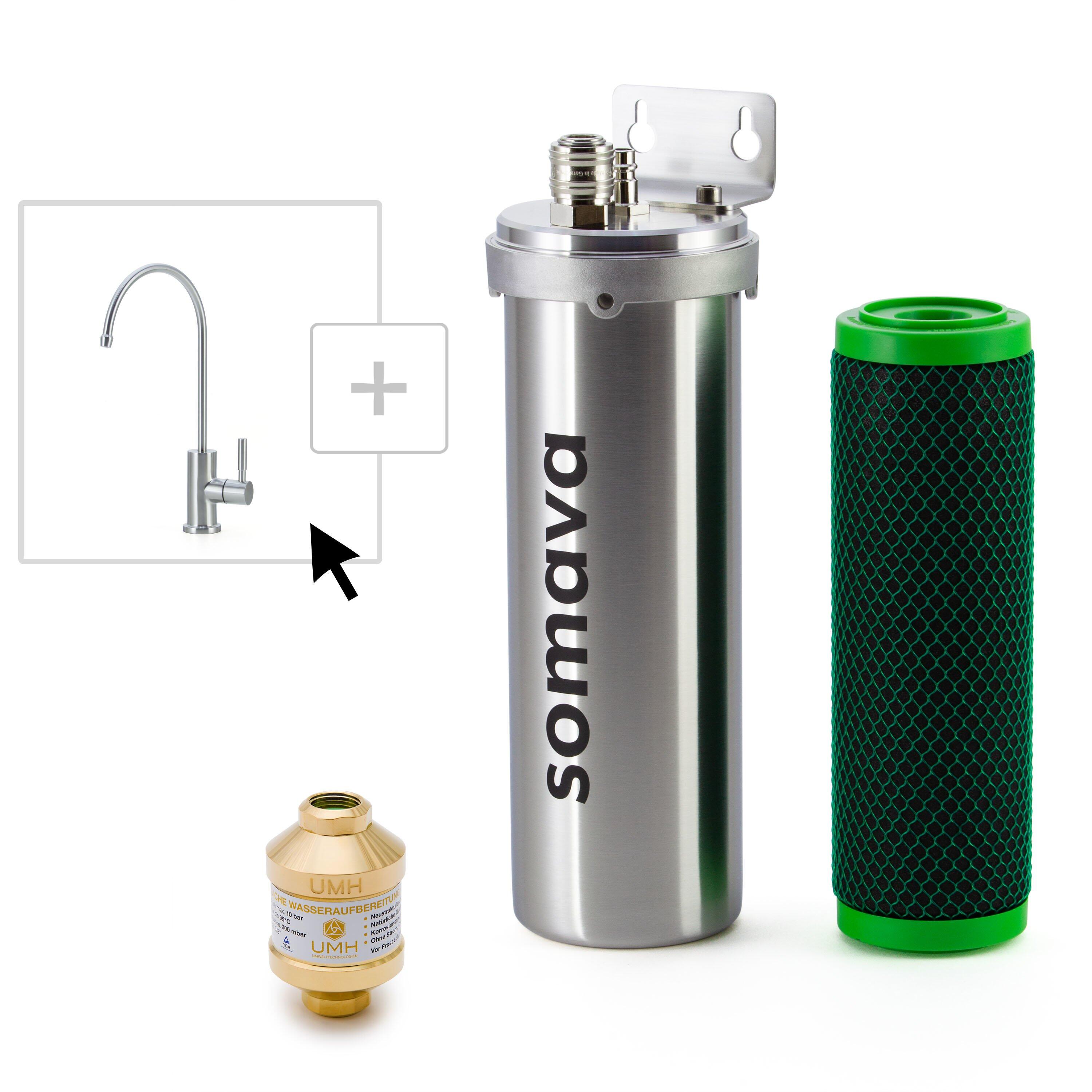 somava comfort with 1 way kitchen tap Stainless Steel Under Counter Water Filter