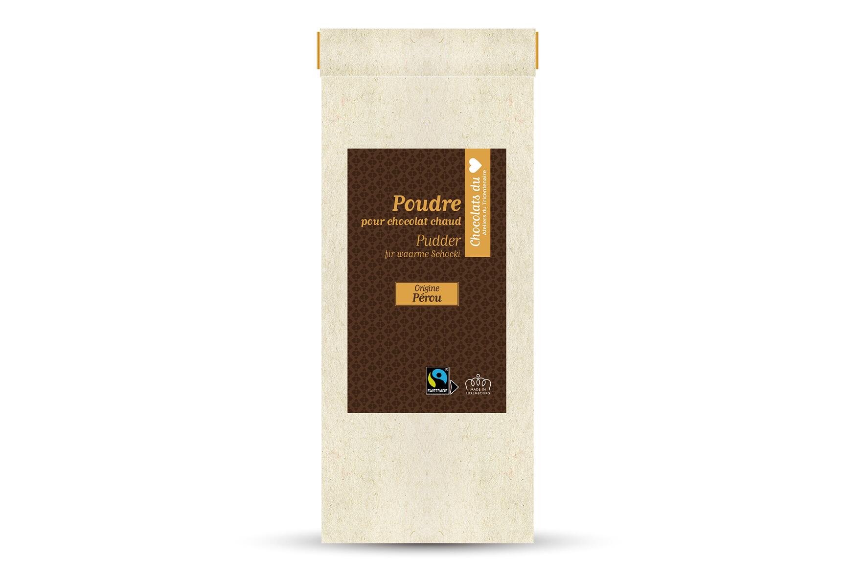 Bag chocolate powder Peru Fairtrade 150g