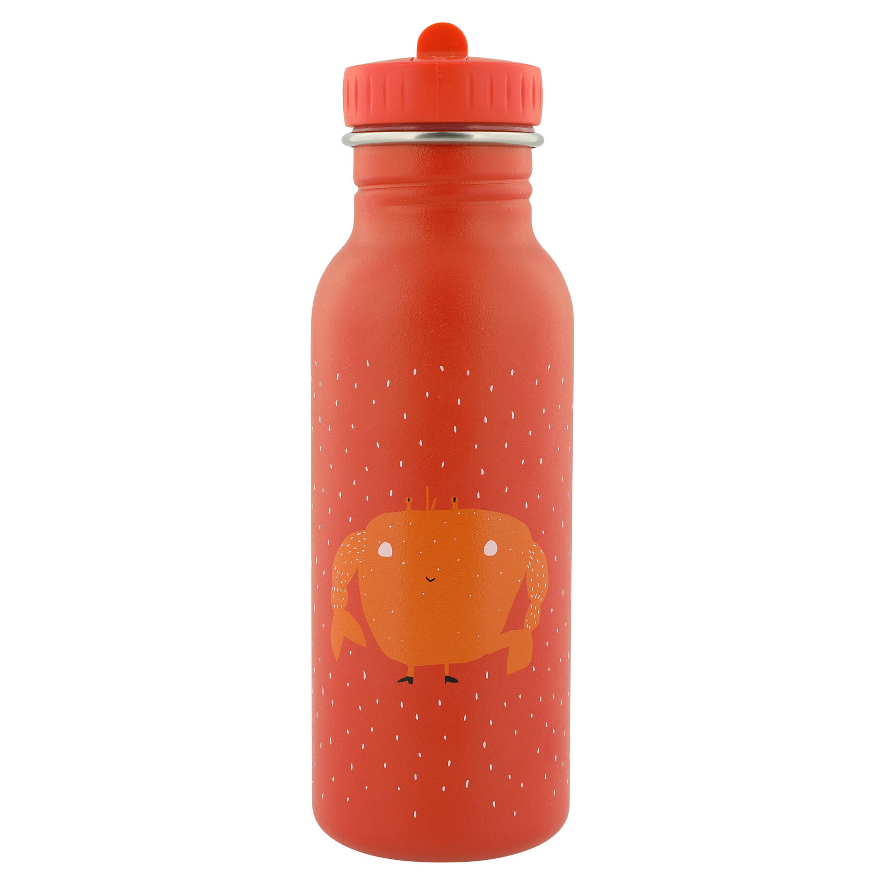 Edelstahl Wasserflasche für Kinder - Krabbe rot 500ml