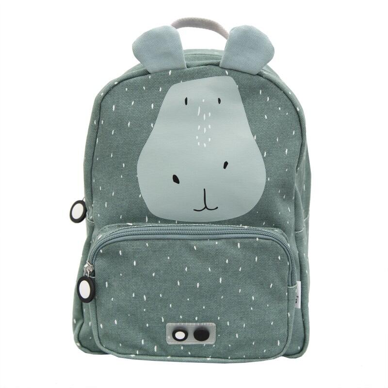 Kinder Rucksack - Grau grüner Hippo