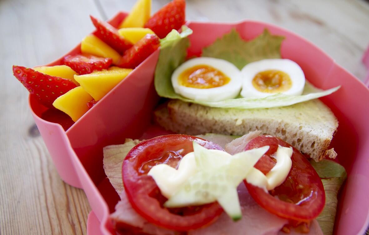 Kinder Brotdose - Eule mintgrün