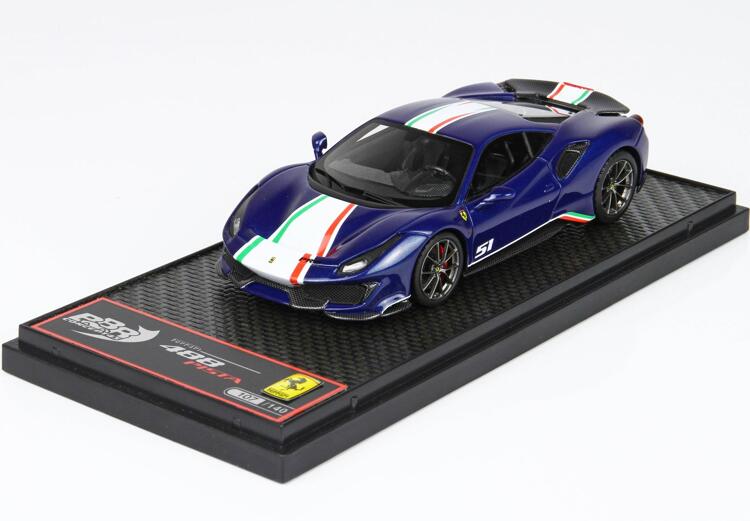 BBR 1:18 Ferrari 2019 488 Pista Coupe Azzurro La Plata FR Model - STK BBR 1:18 Ferrari 2019 488 Pista Coupe Azzurro La Plata FR Model - STK
