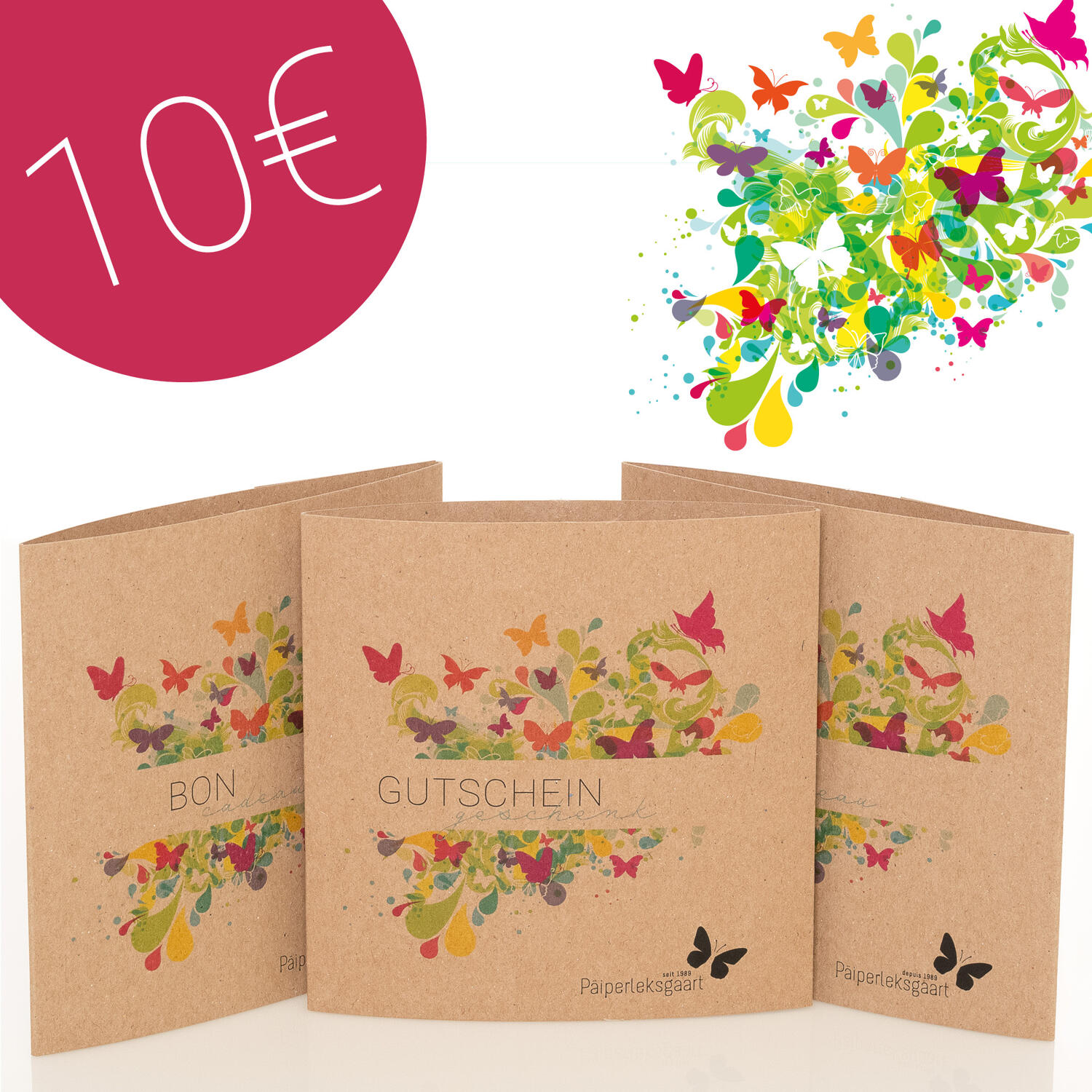 Yolande Coop Bon cadeau Jardin des papillons 10€