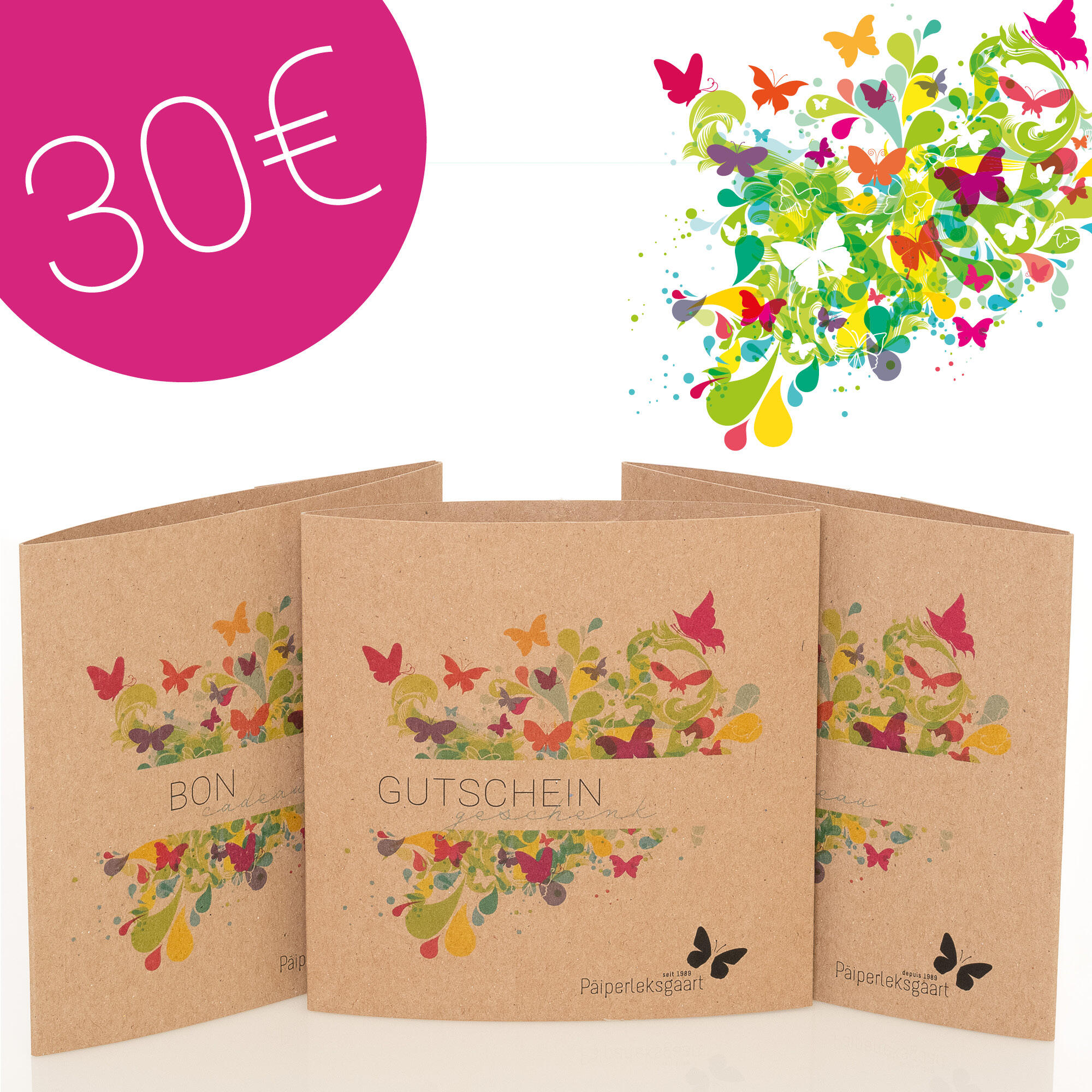 Geschenkgutschein Schmetterlingsgarten 30€