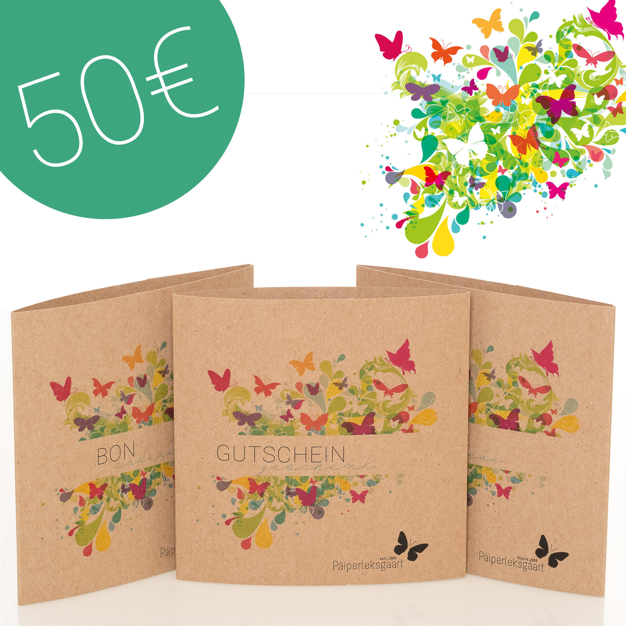 Geschenkgutschein Schmetterlingsgarten 50€