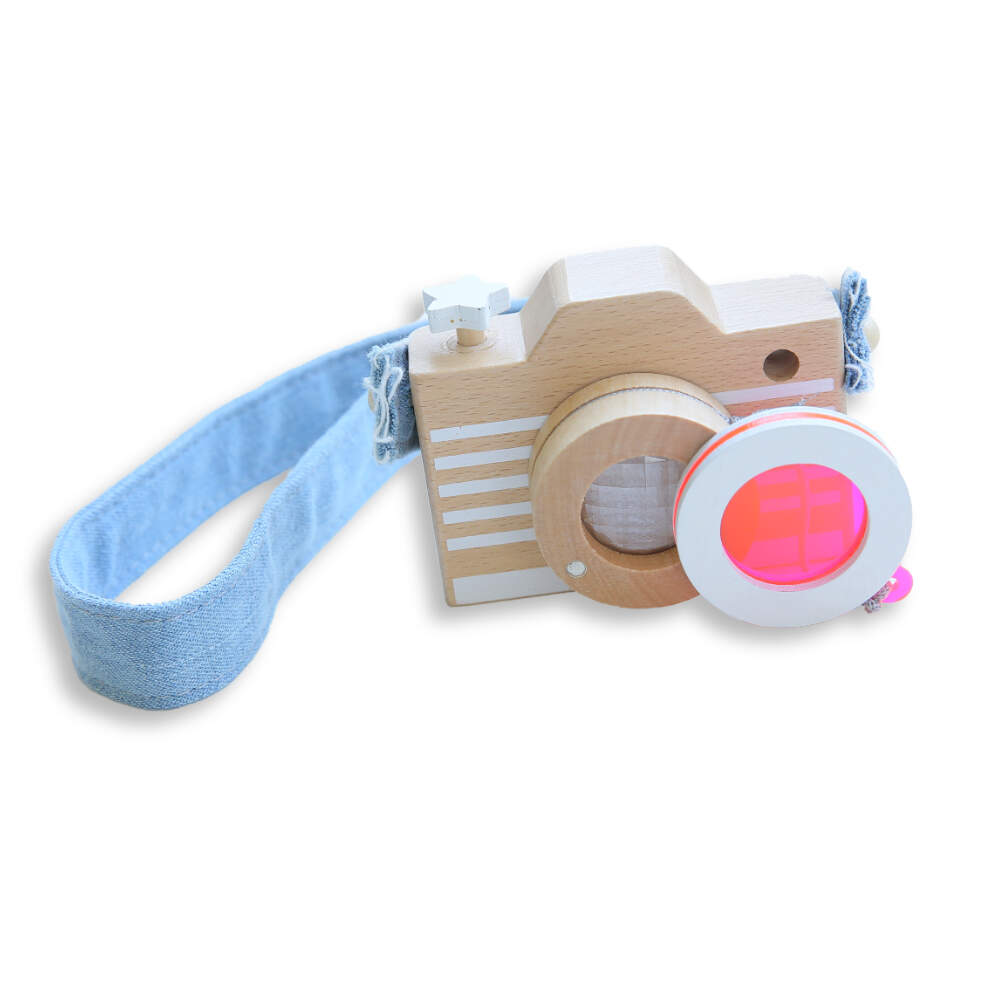 Kiko Wooden Toy Camera Pink Letzshop