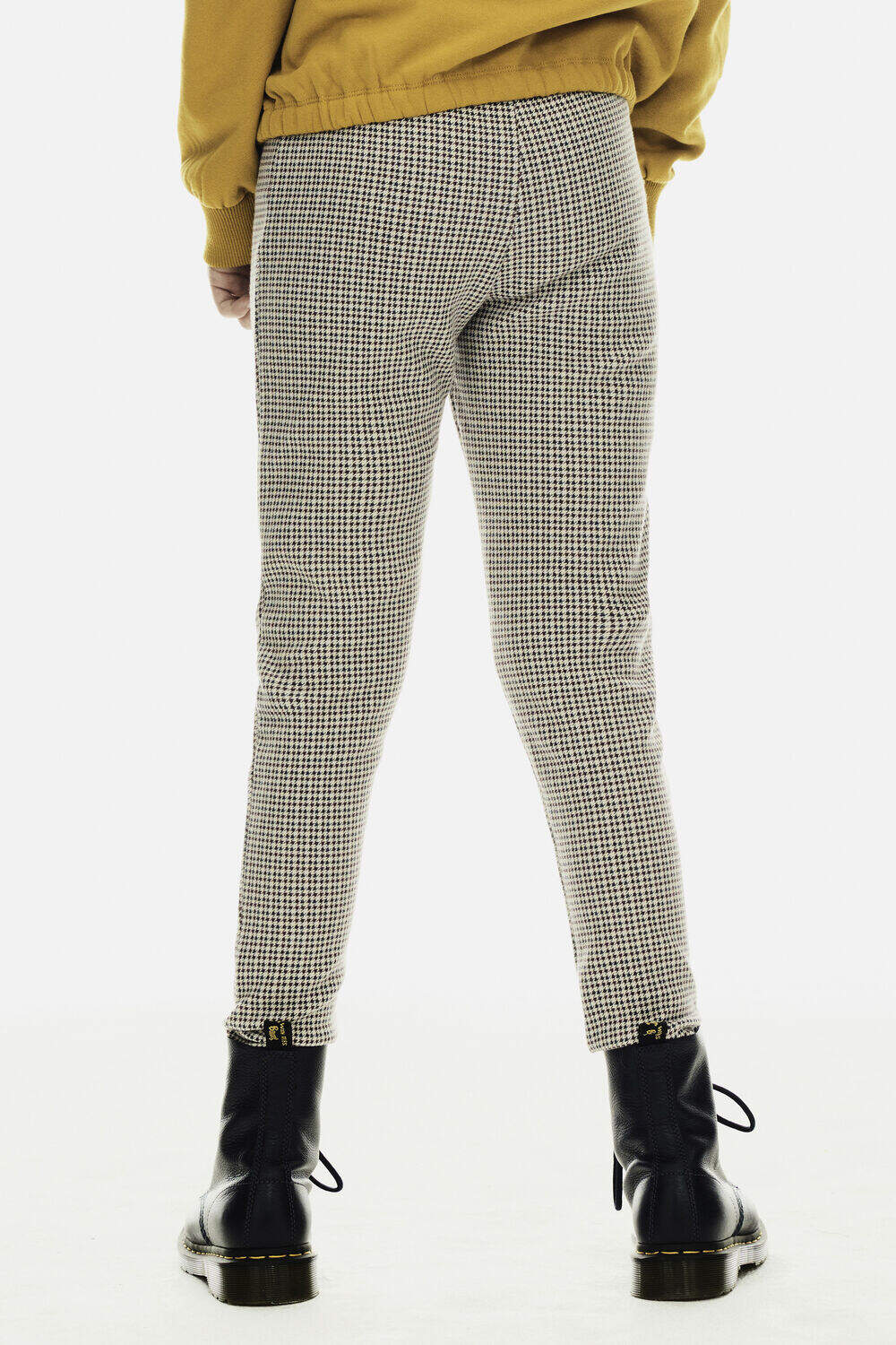 Pantalon a carreau jaune clearance