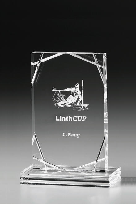 Diamond Square Award 7459, Acrylic clear Award including engraving, available in 3 sizes