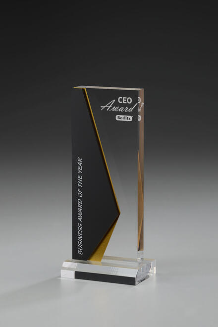 Bookmark Award 74007, 235mm, Acrylic clear Award including engraving