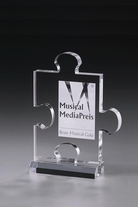 Puzzle Award 7489, 210mm, Acrylic clear Award including engraving