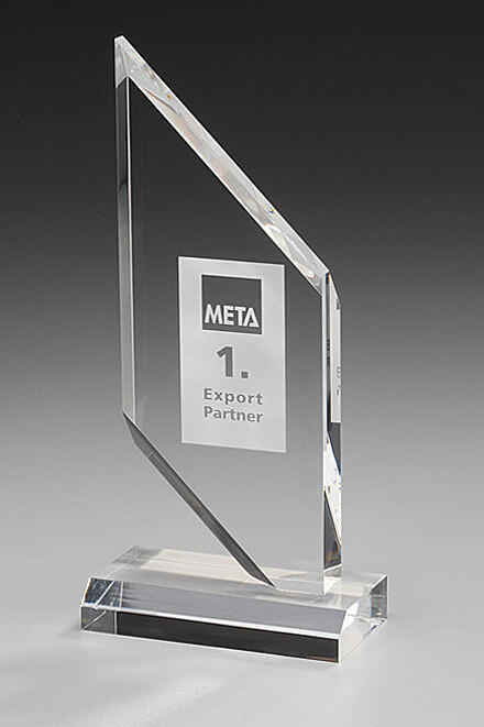 Sparta Award 7400, Acrylic clear Award including engraving, available in 3 sizes