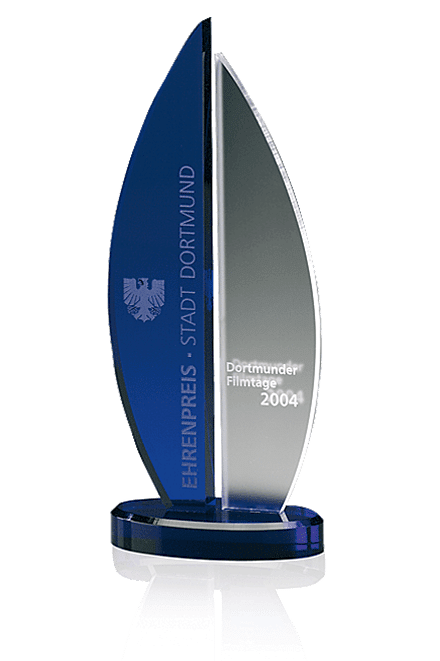 Indigo Rosedale Award 7310, Acrylic indigo Ice, 270mm including engraving