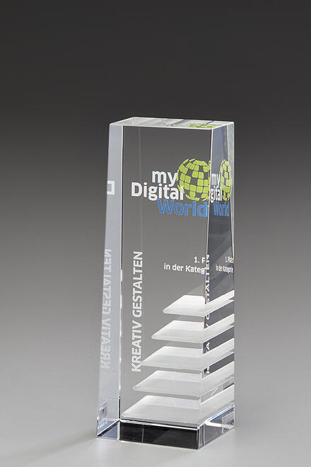 Steps to Success Award 79082, Crystal Challenge, 170mm inklusive Gravur