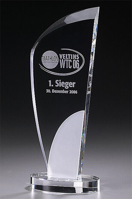 Crystal Ice Elegance Award 7904, Crystal Ice, engraving included, available in 3 sizes