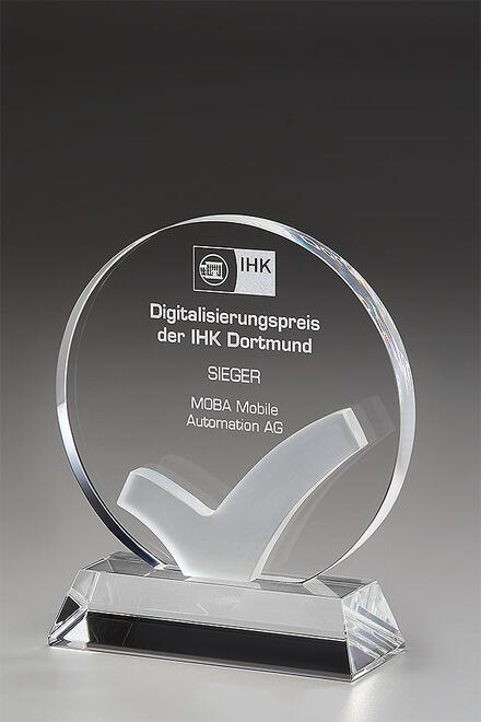 Well-Done-Award 79080 , Crystal Ice, 175mm inklusive Gravur