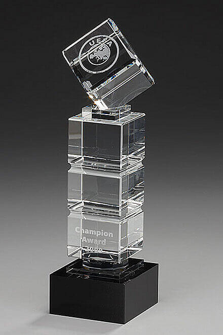 Cube Tower Award 7969, Crystal Awards, 250mm gravure incluse