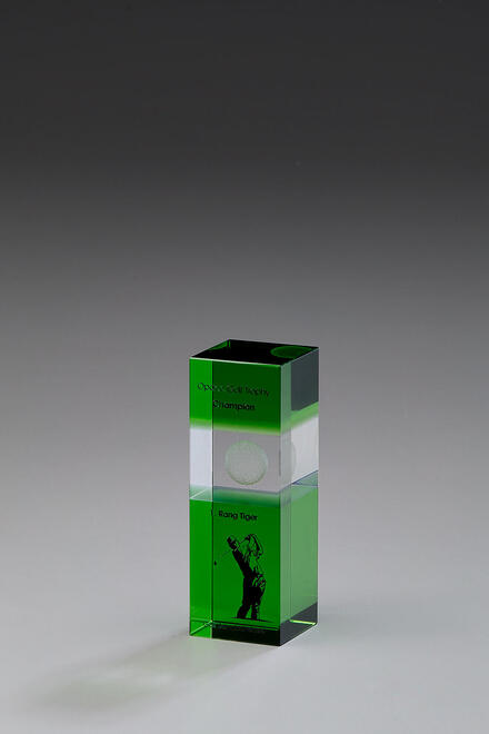 Augusta Award 79062, Crystal Emerald, 100mm Digital Print Included