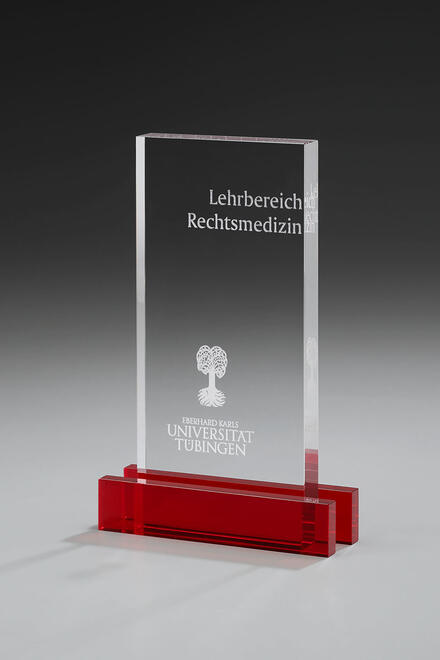 Fire Split Award 79530, 110x Crystal Red, 110x230mm including engraving