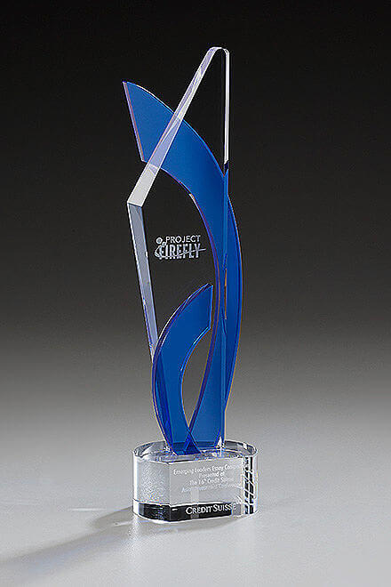 Crystal Momentum Award 79560, Crystal Indigo, 305mm including engraving