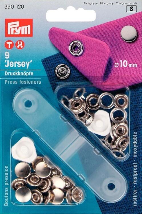 Boutons pression jersey Nickel avec outil 8 mm