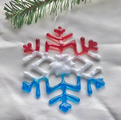 Schneeflocke "Letzebuerg" aus Glas “MADE IN LUXEMBOURG” - Design 2