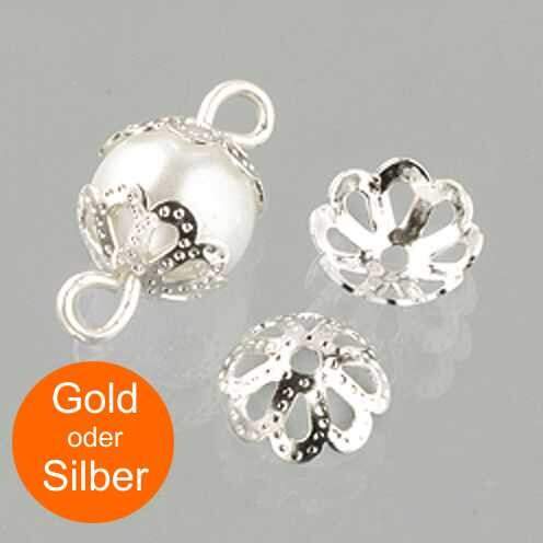 EFCO Bead caps, jewelry caps for ø mm beads, 30 pieces Letzshop