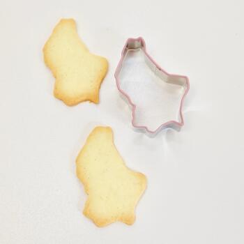 Rosa Ausstechform für Plätzchen - Luxembourg Cookie Cutter 
