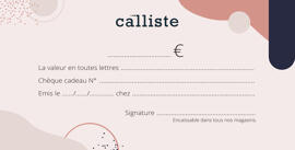 Gift certificates Calliste