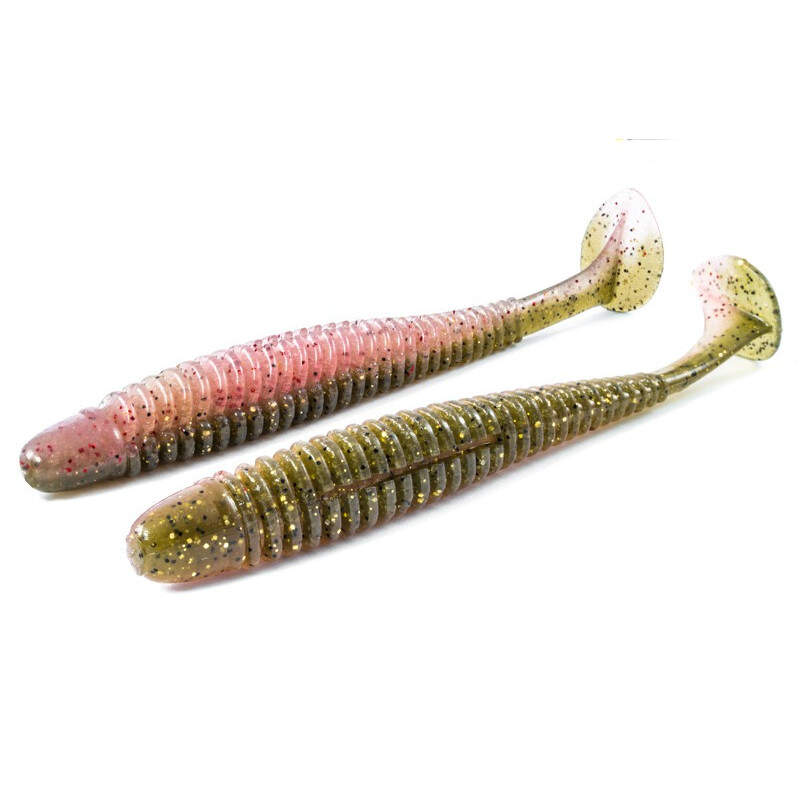 Noike Wobble Shad 4' - Fire Tiger UV