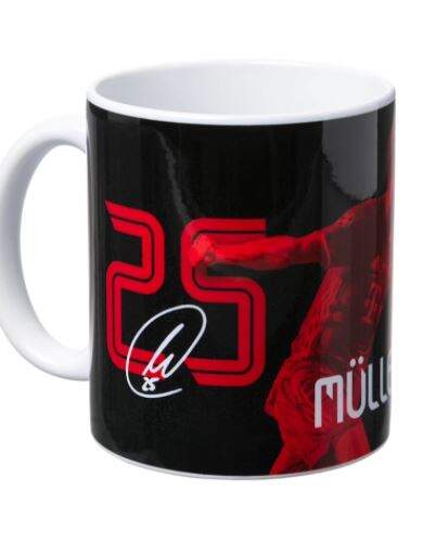 FC Bayern München Tasse Müller The Original - Roter Fanartikel