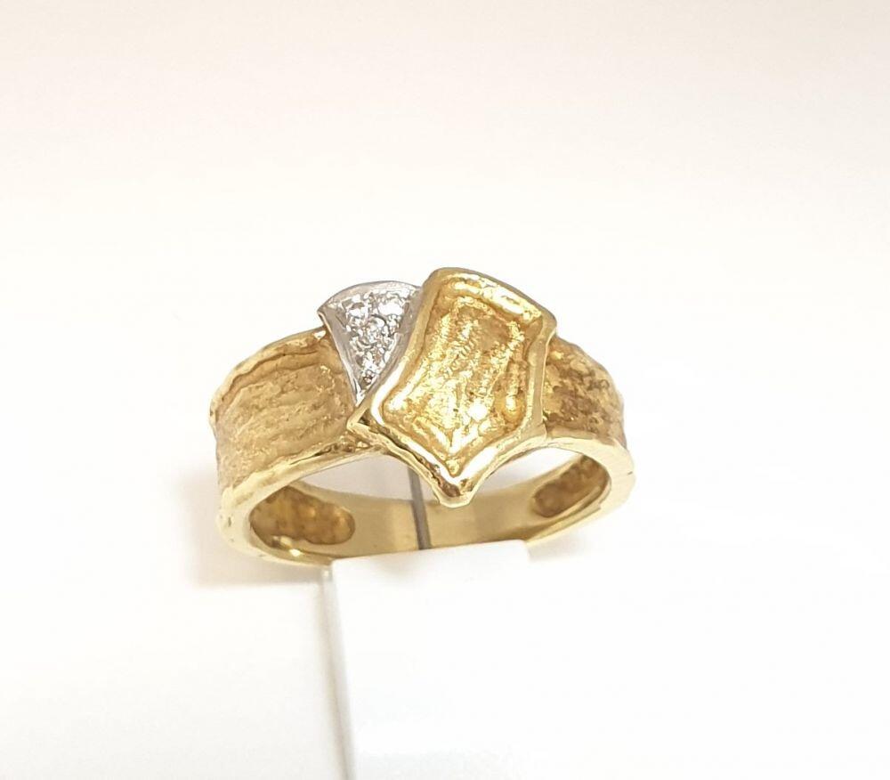 # bicolor gold ring with circumstance ( 172€ + 8.2gr of your gold )