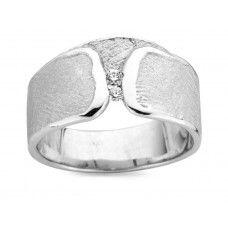 # White gold ring with 0.10ct diamonds ( 400€ + 13.2gr of your gold )