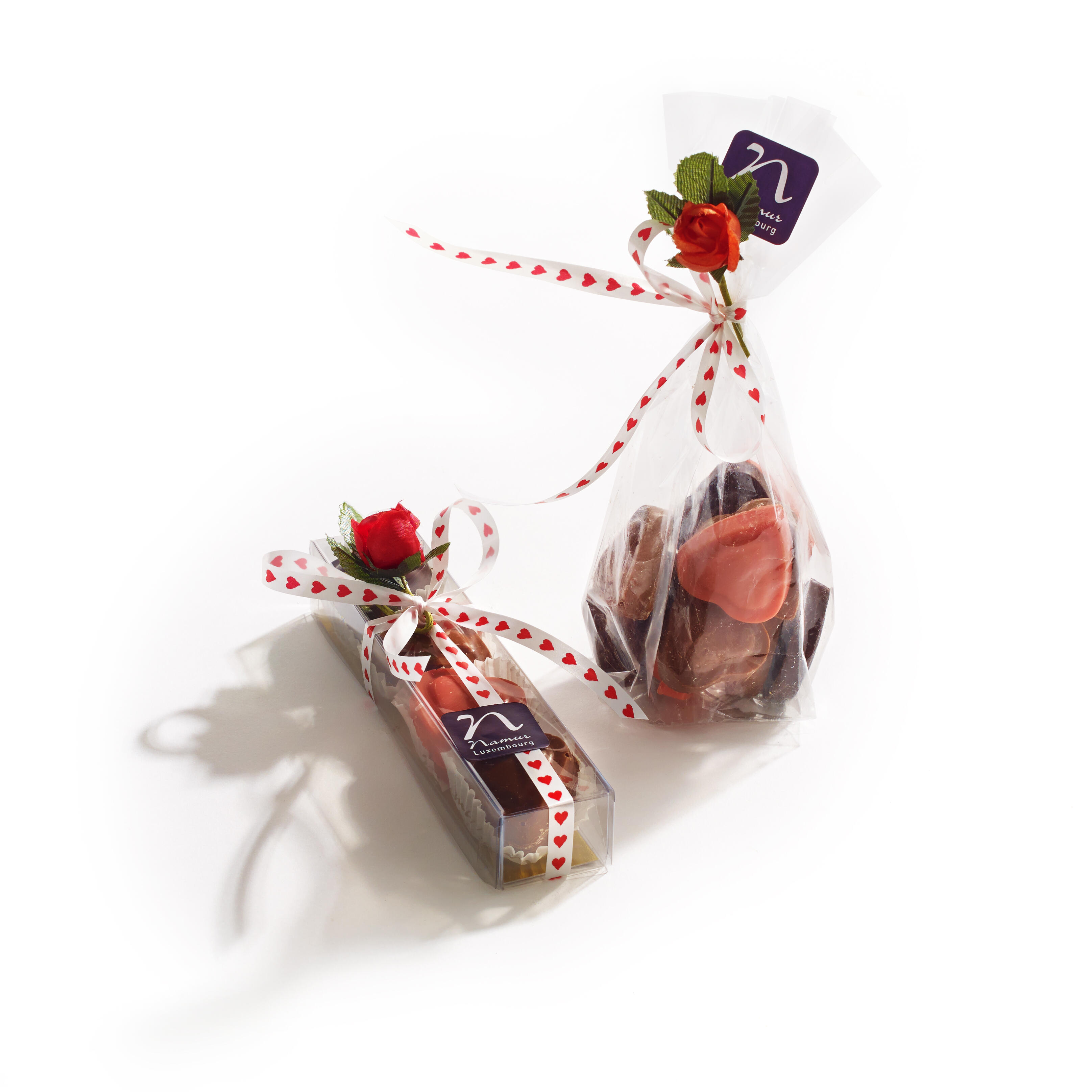 8 COEURS CHOCOLAT PRALINES en réglette 75g