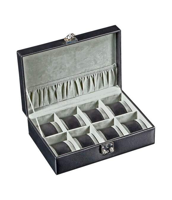 Black discount watch box