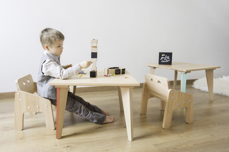 Bureau enfant design en bois fabriquée en France - Paulette & Sacha
