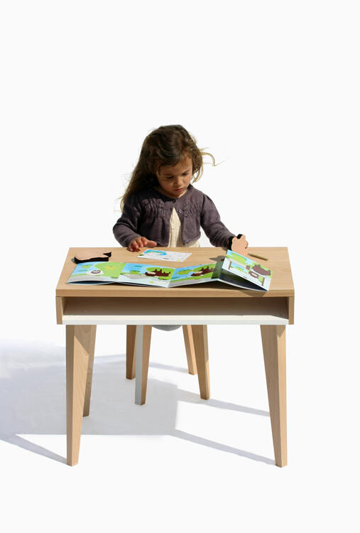 Bureau enfant design en bois fabriquée en France - Paulette & Sacha