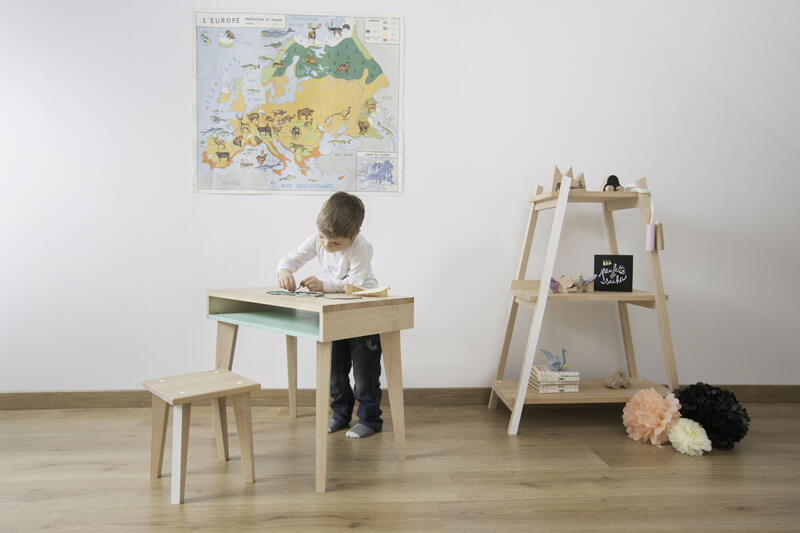 Bureau pour enfants Trait d'Union - Aurora Rouge | 3-6 ans
